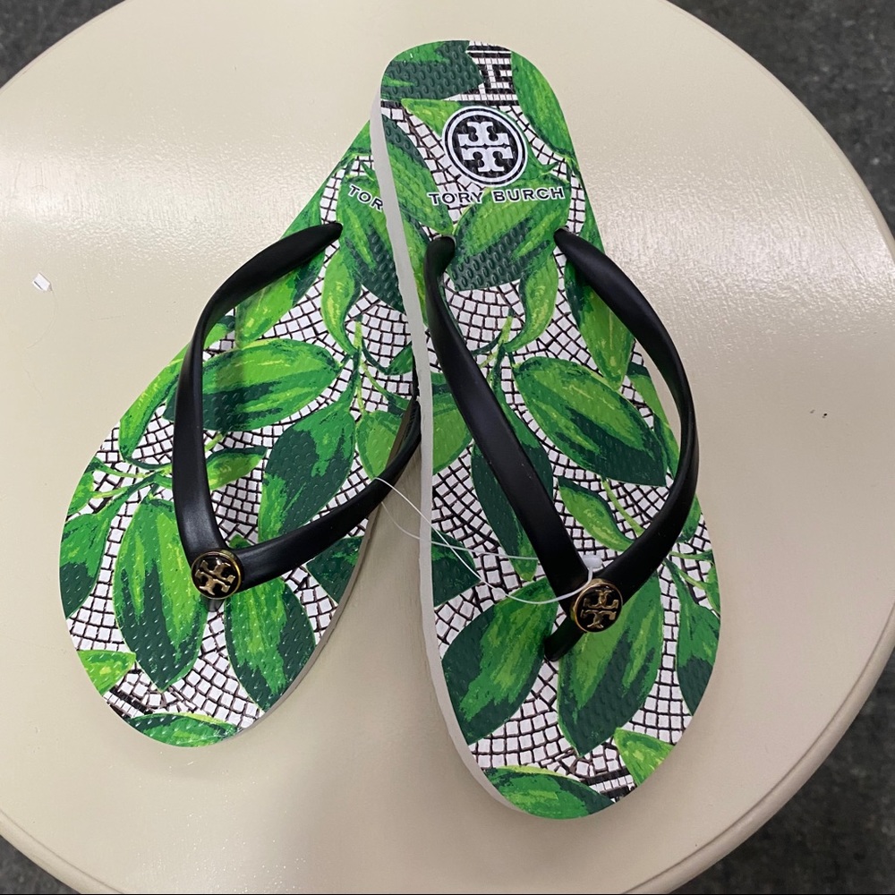 Tropical Tory Burch Flip Flops
